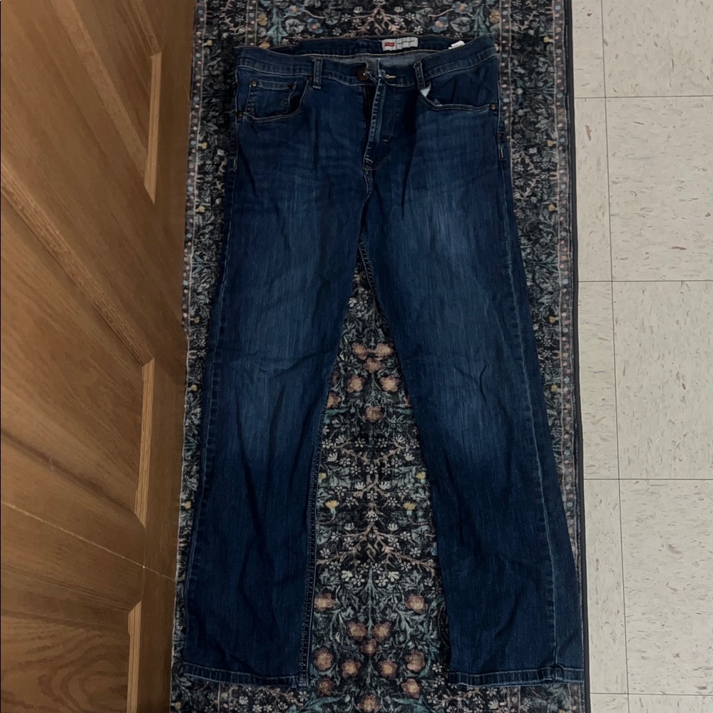Wrangler Slim Straight Dark Blue Jeans